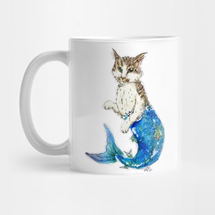 Tabby Cat Mermaid Mug